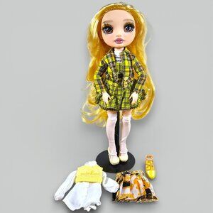 MGA Entertainment Rainbow High Sheryl Meyer Yellow Skirt Top Shoes Socks RH